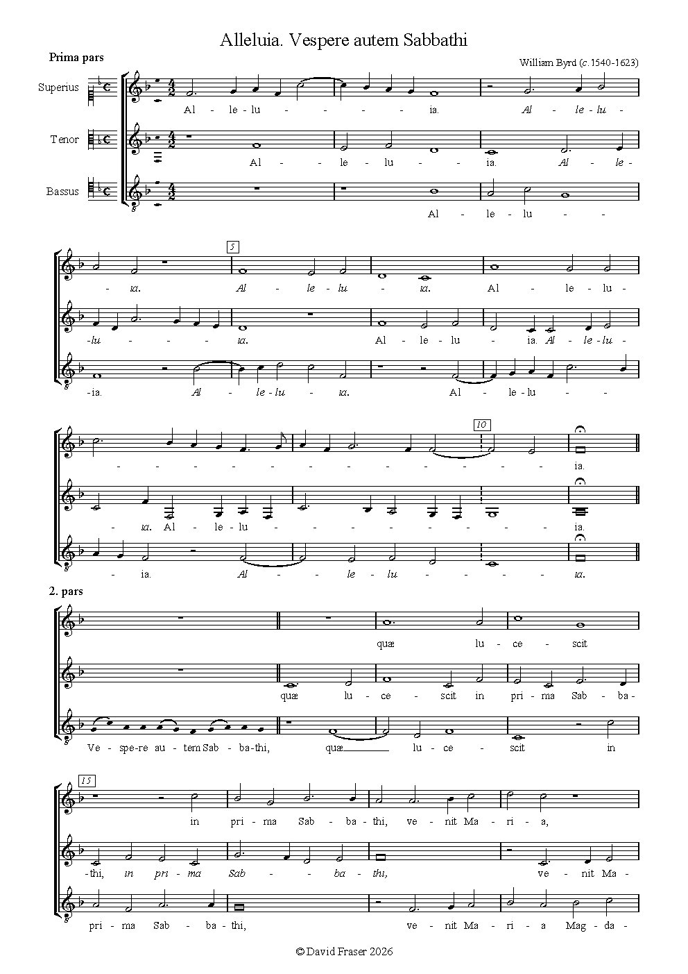 Alleluia. Vespere autem Sabbathi