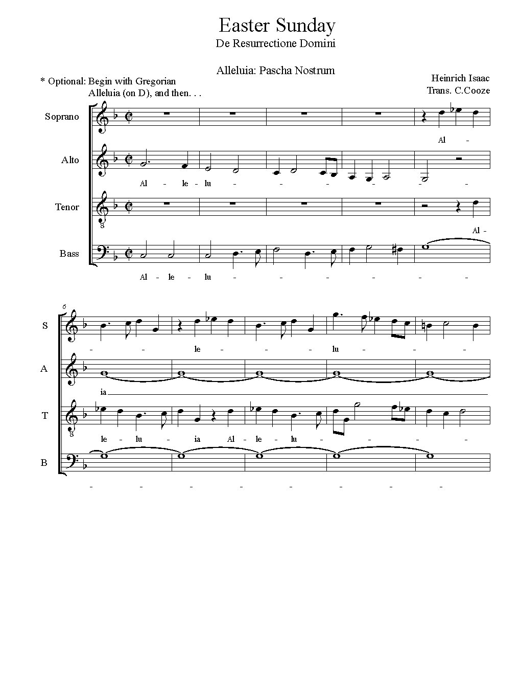 Alleluia: Pascha Nostrum - Choir Script PDF Thumbnail