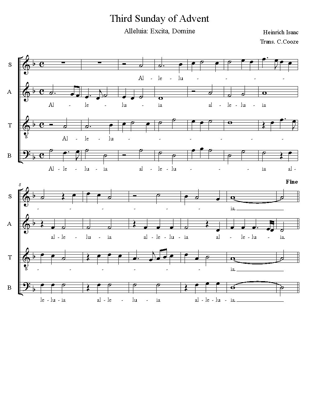 Alleluia: Excite, Domine