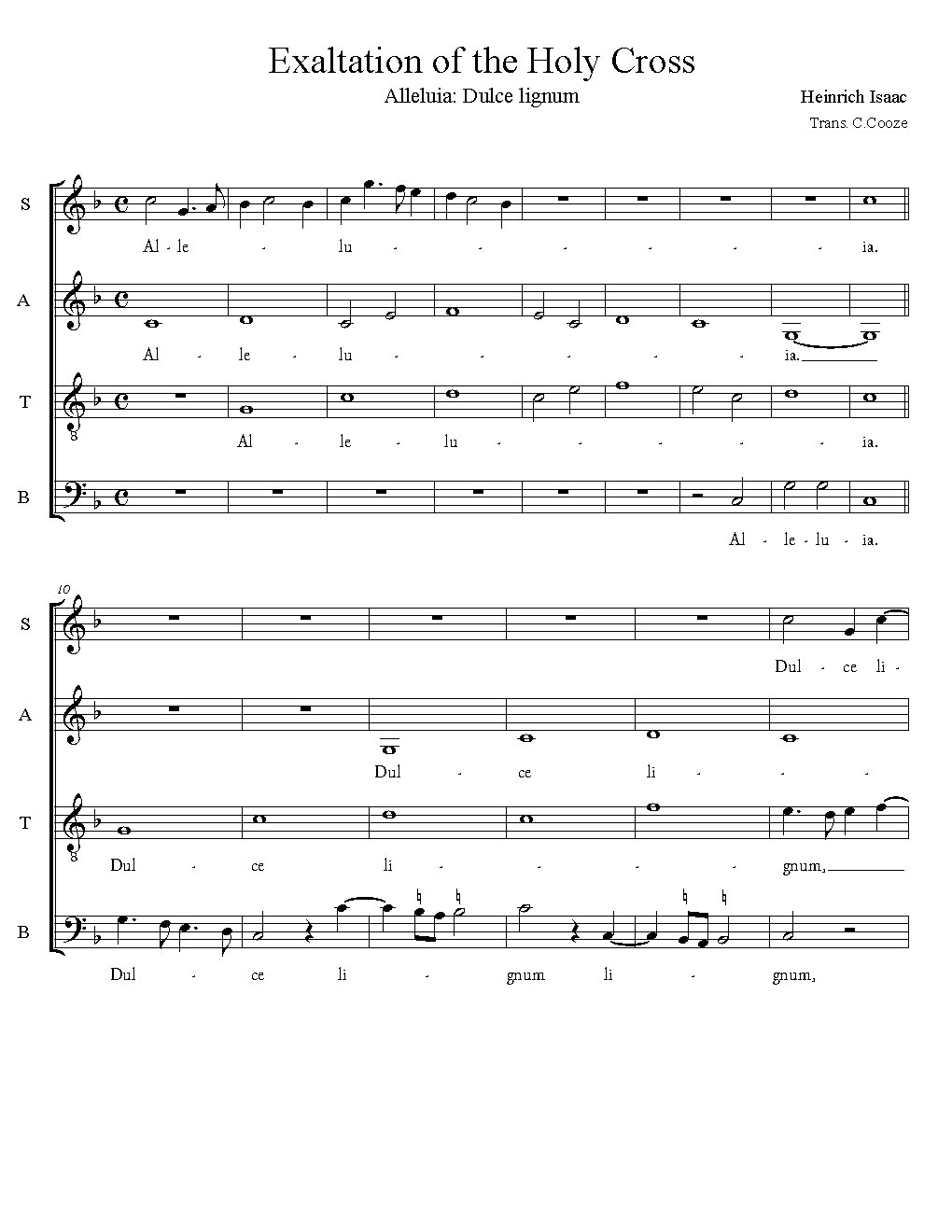 Alleluia: Dulce lignum (Book 2) - Choir Script PDF Thumbnail