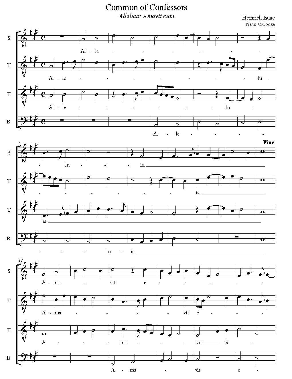 Alleluia: Amavit eum