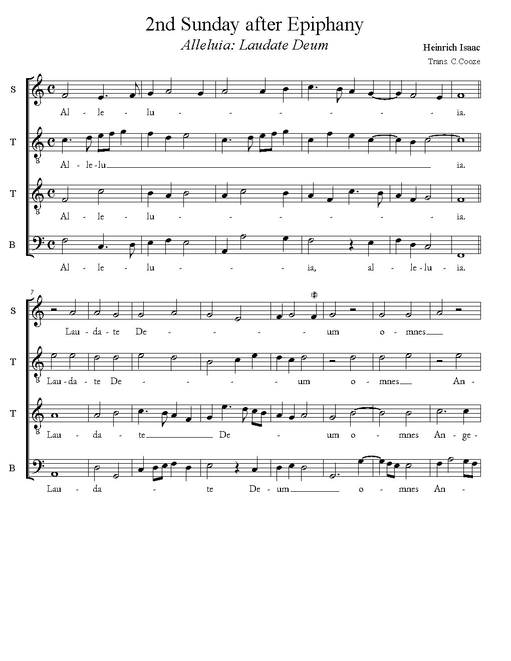 Alleluia: Laudate Deum