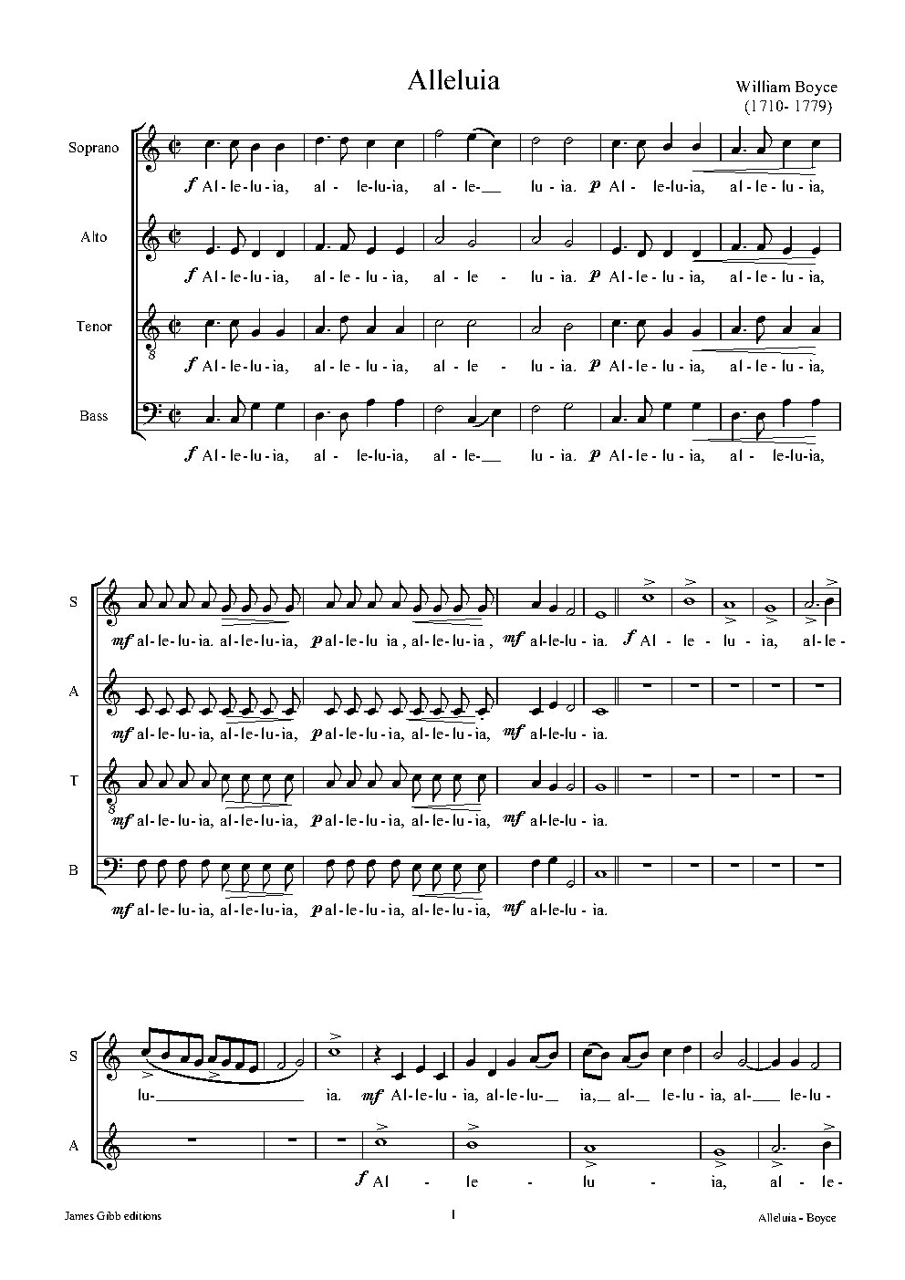 Alleluia - Choir Script PDF Thumbnail
