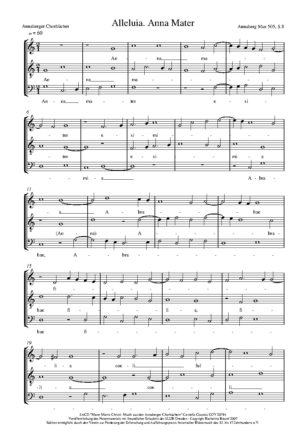 Alleluia Anna Mater