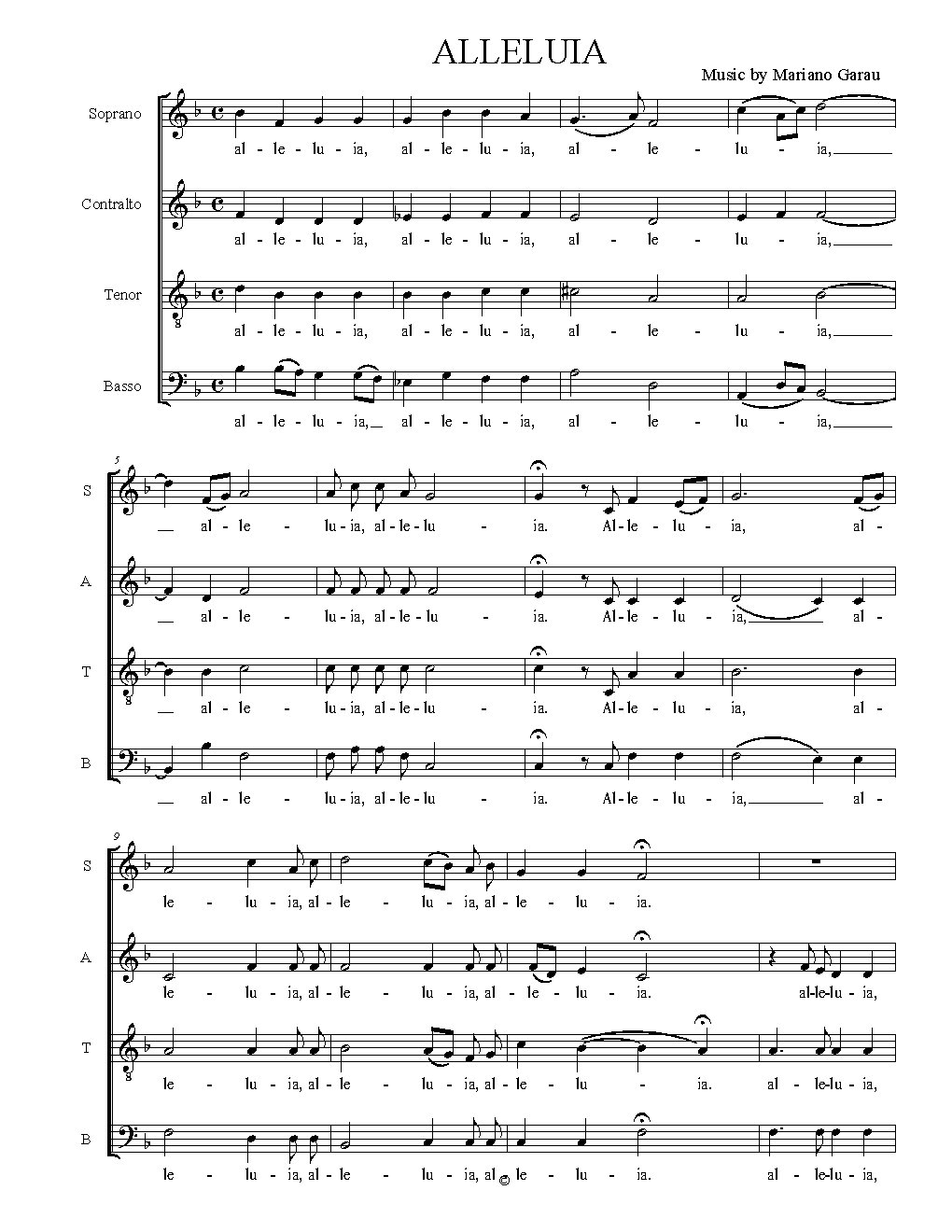 Alleluia 2026
