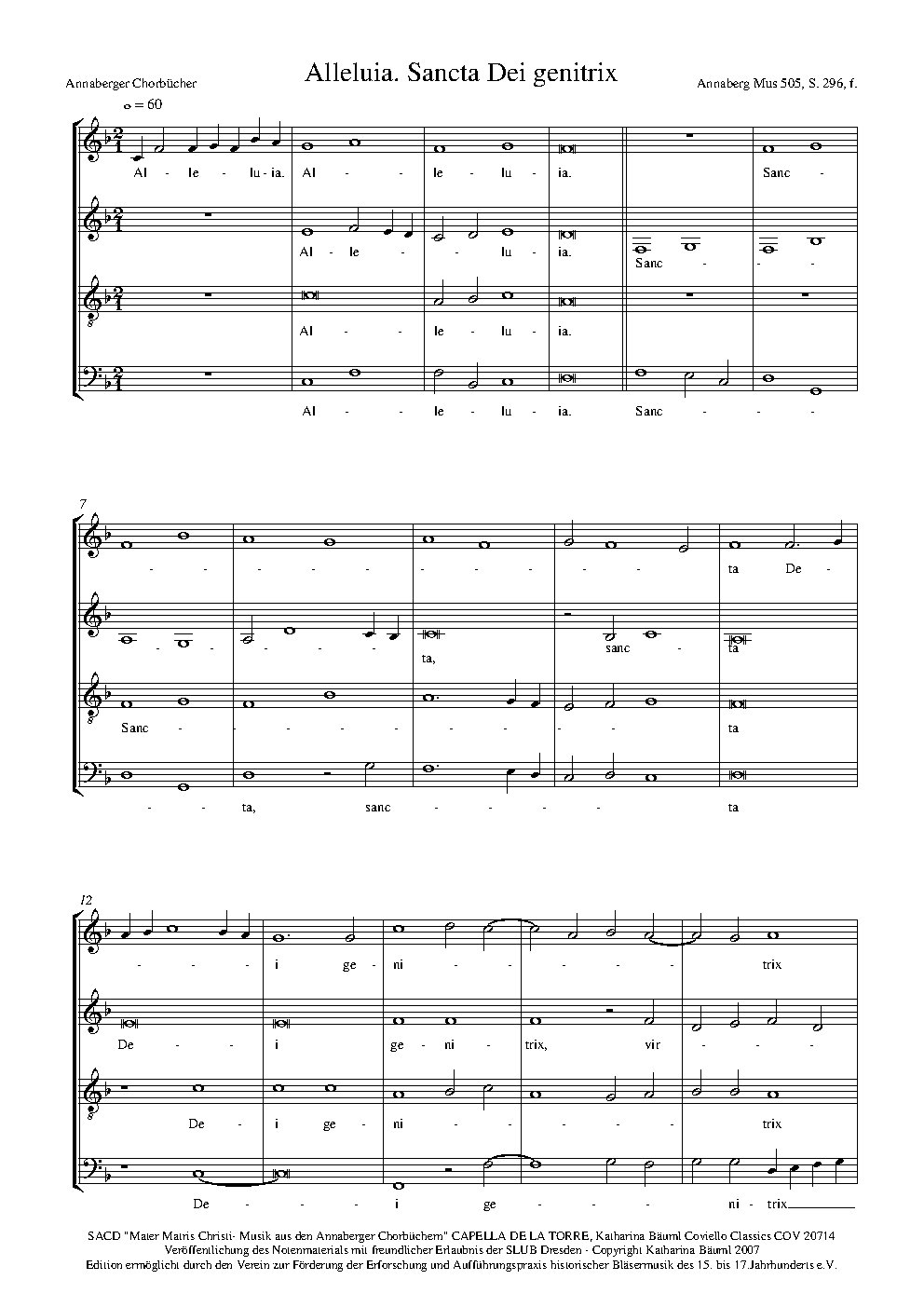 Alleluia Sancta Dei Genitrix