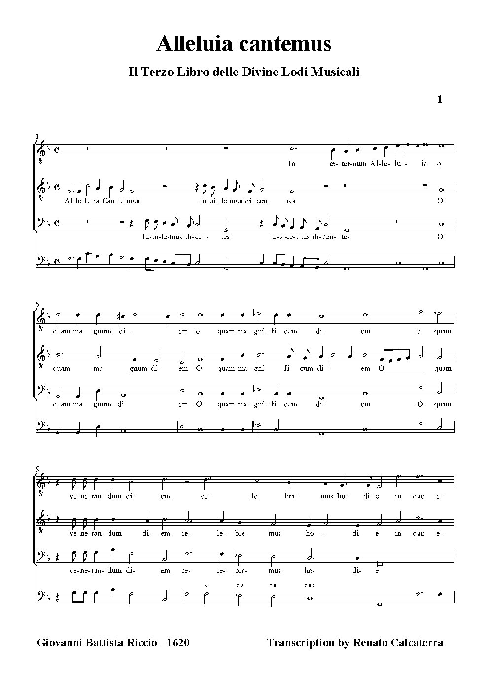 Alleluia cantemus