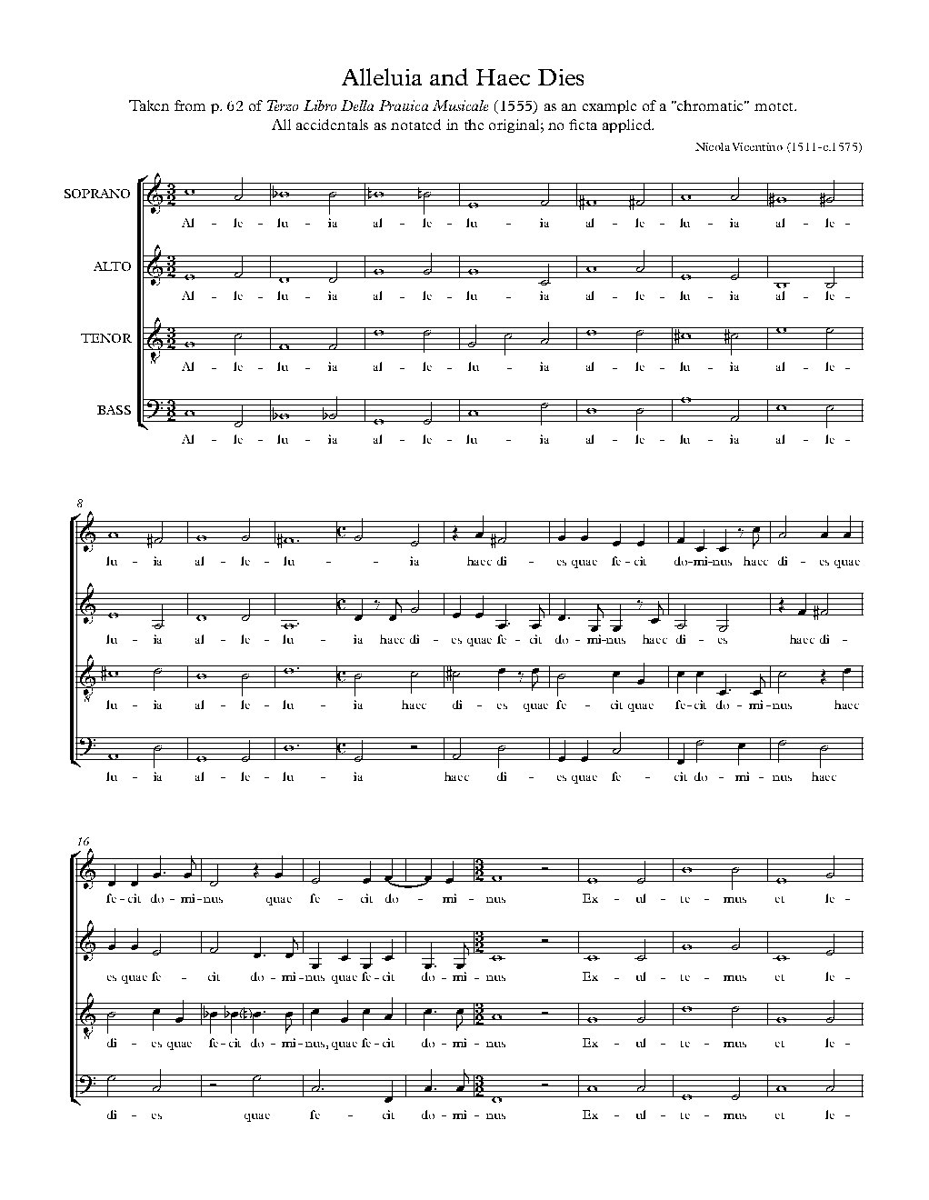 Alleluia and Haec Dies