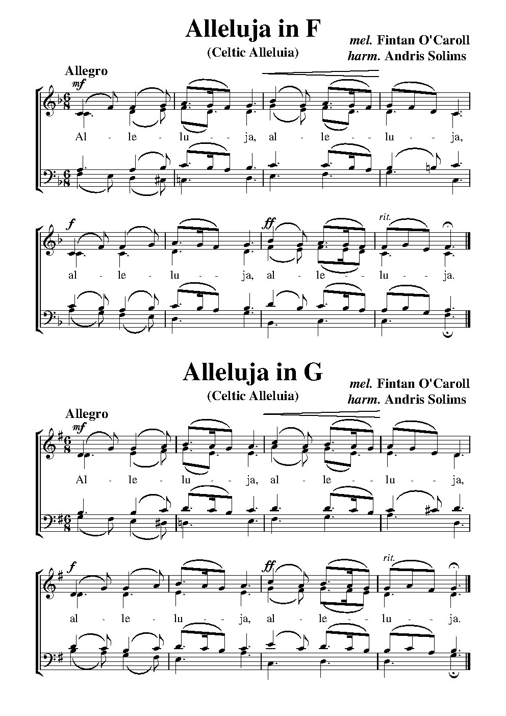 Alleluja in F