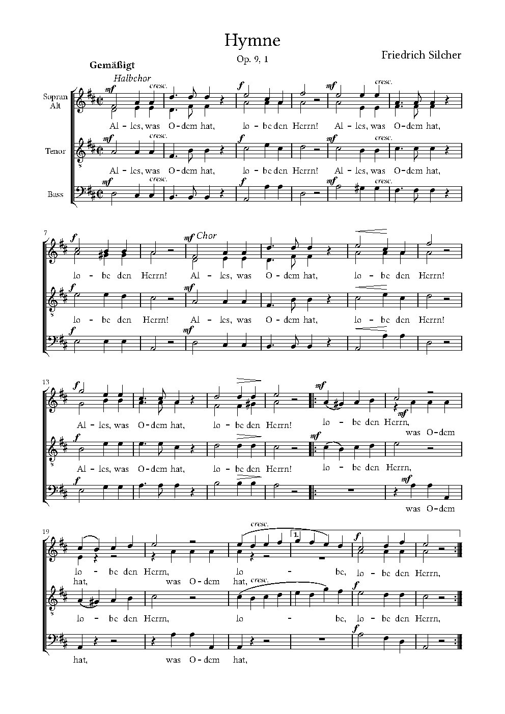 Alles, was Odem hat - Choir Script PDF Thumbnail