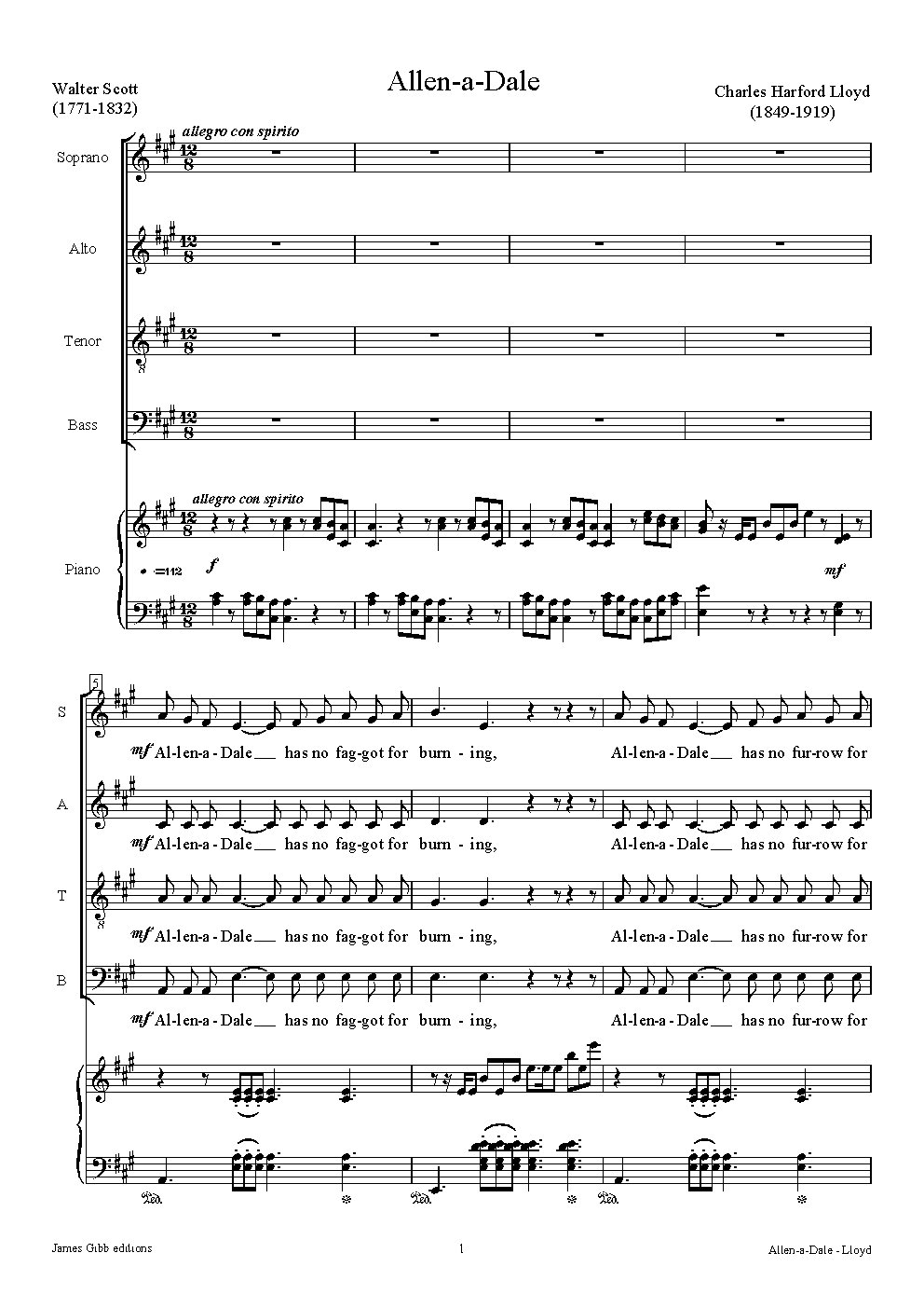 Allen-a-Dale - Choir Script PDF Thumbnail