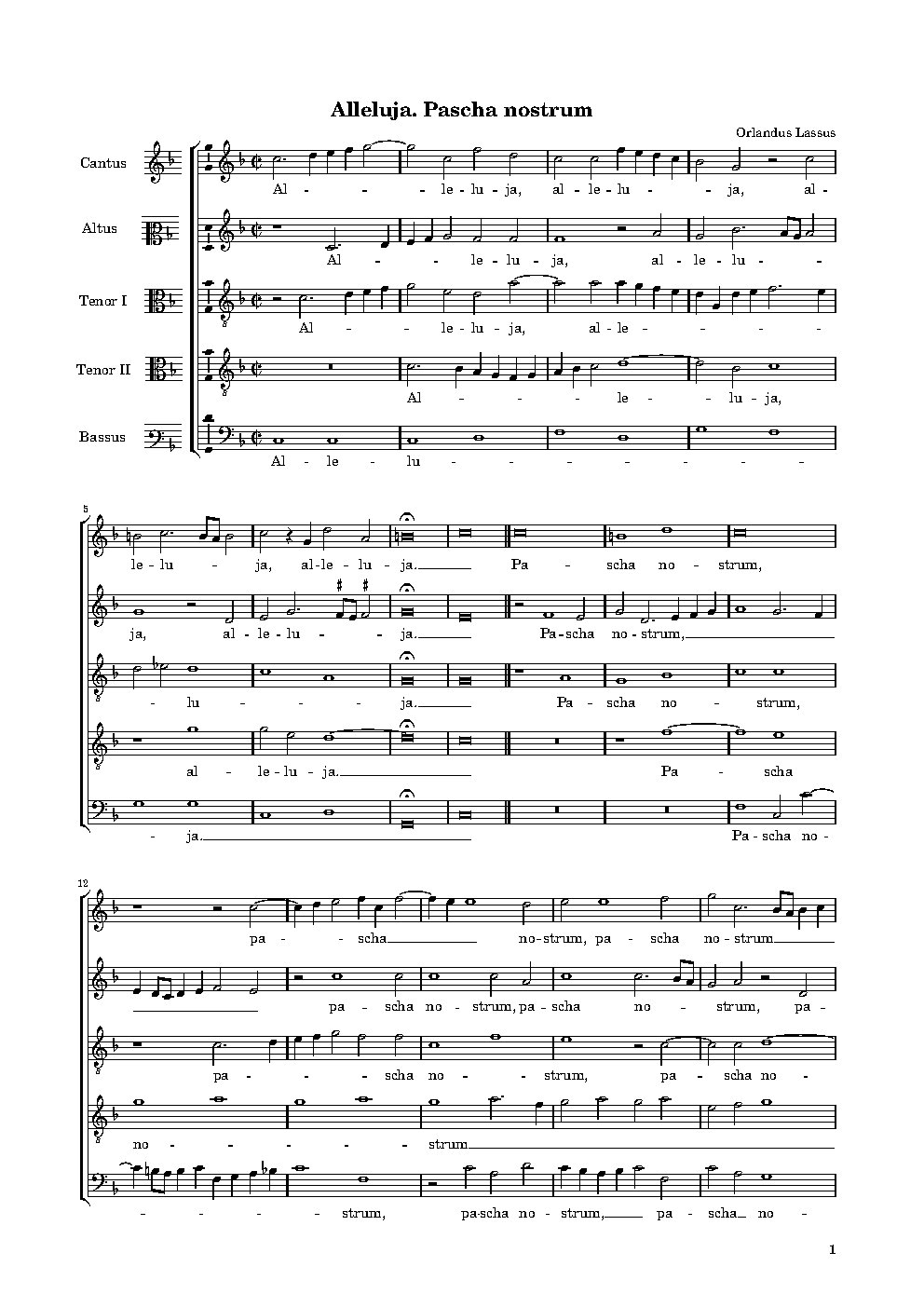 Alleluja. Pascha nostrum