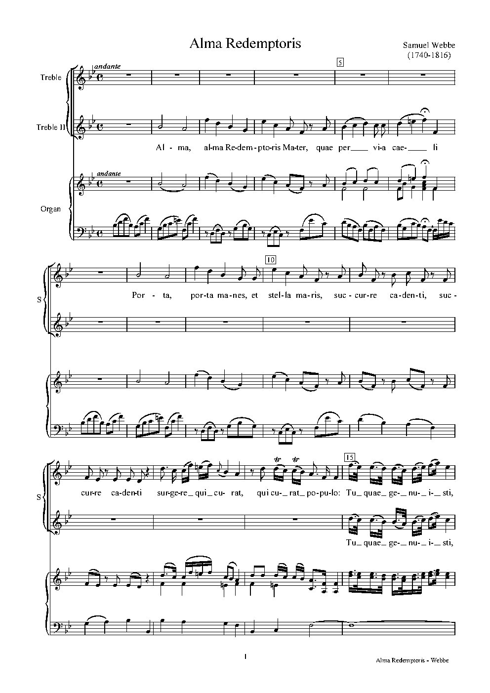 Alma Redemptoris II - Choir Script PDF Thumbnail