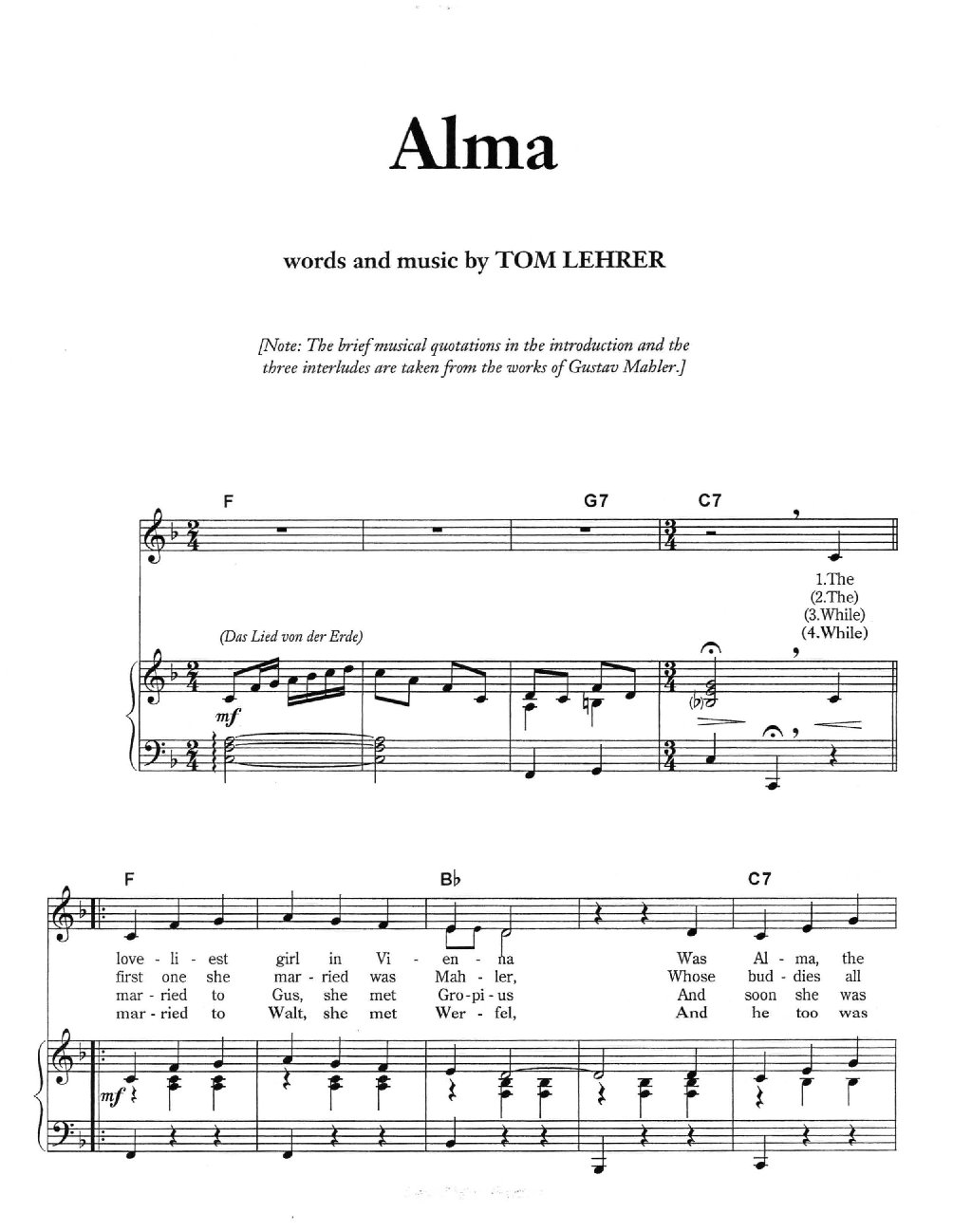 Alma - Choir Script PDF Thumbnail
