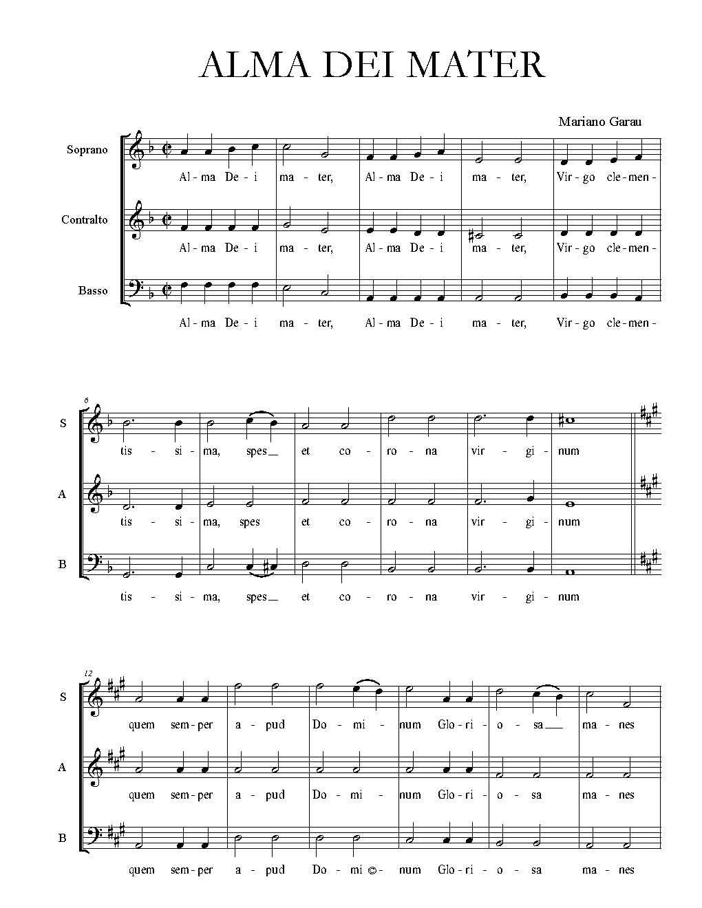 Alma Dei mater