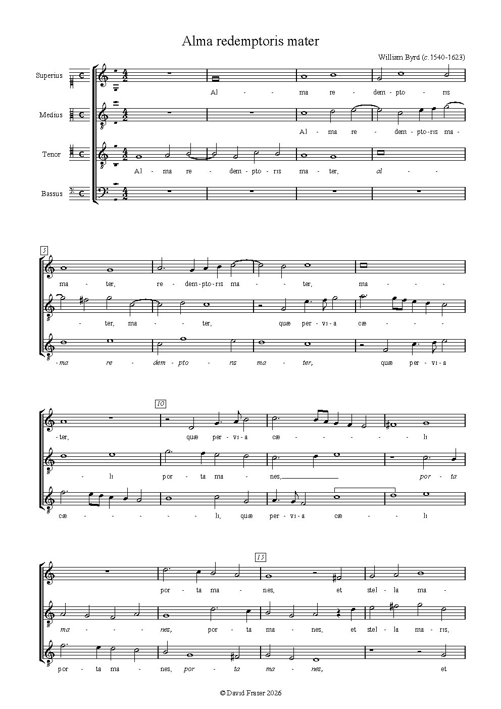 Alma Redemptoris Mater