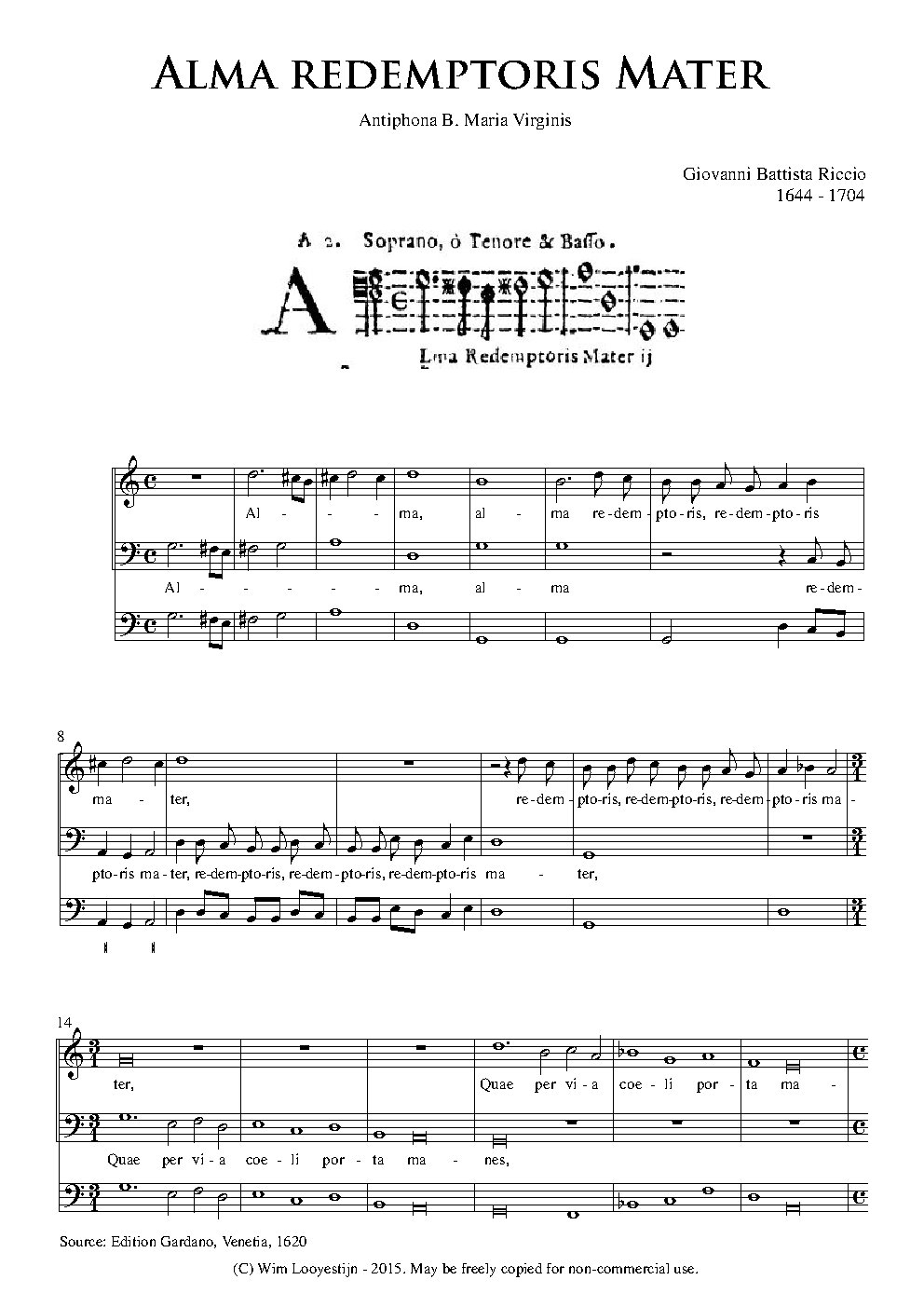 Alma Redemptoris Mater