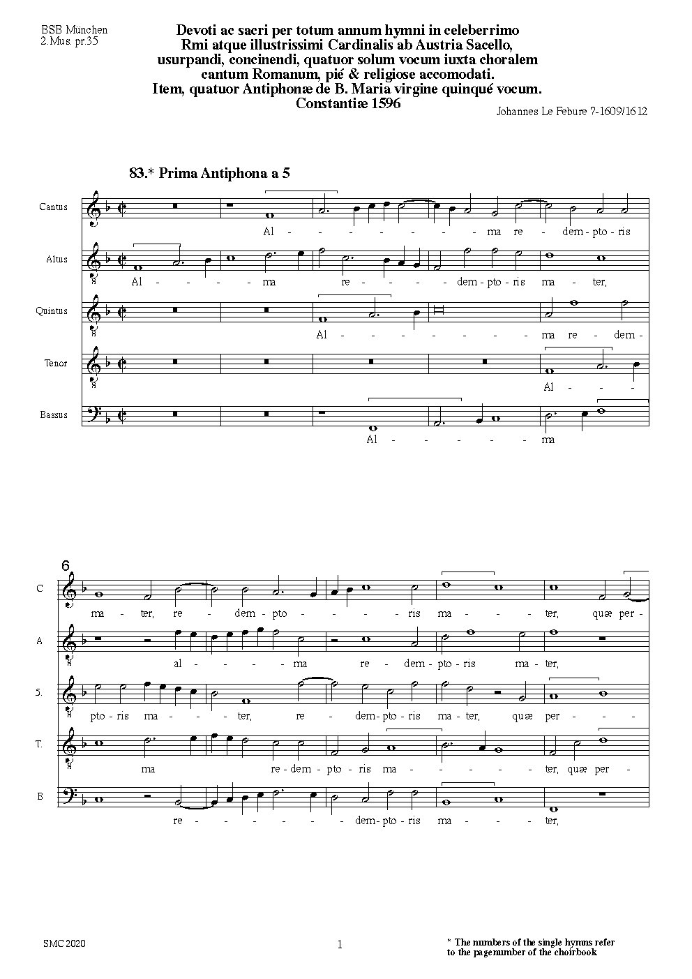 Alma Redemptoris Mater, secunda pars Tu quae genuisti