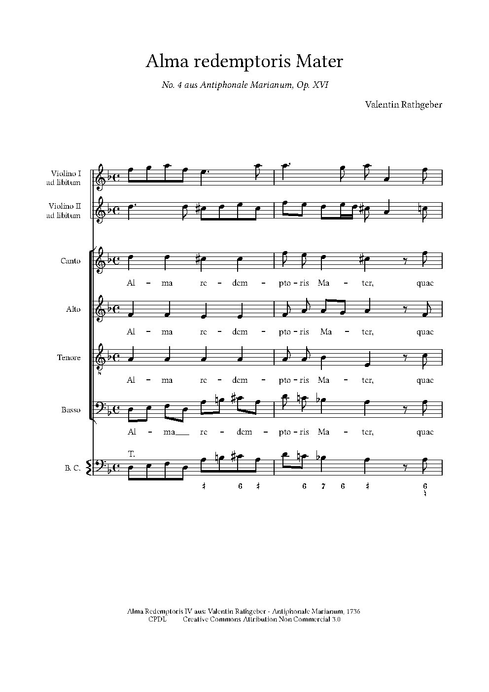 Alma Redemptoris Mater, Op. XVI, No. 4