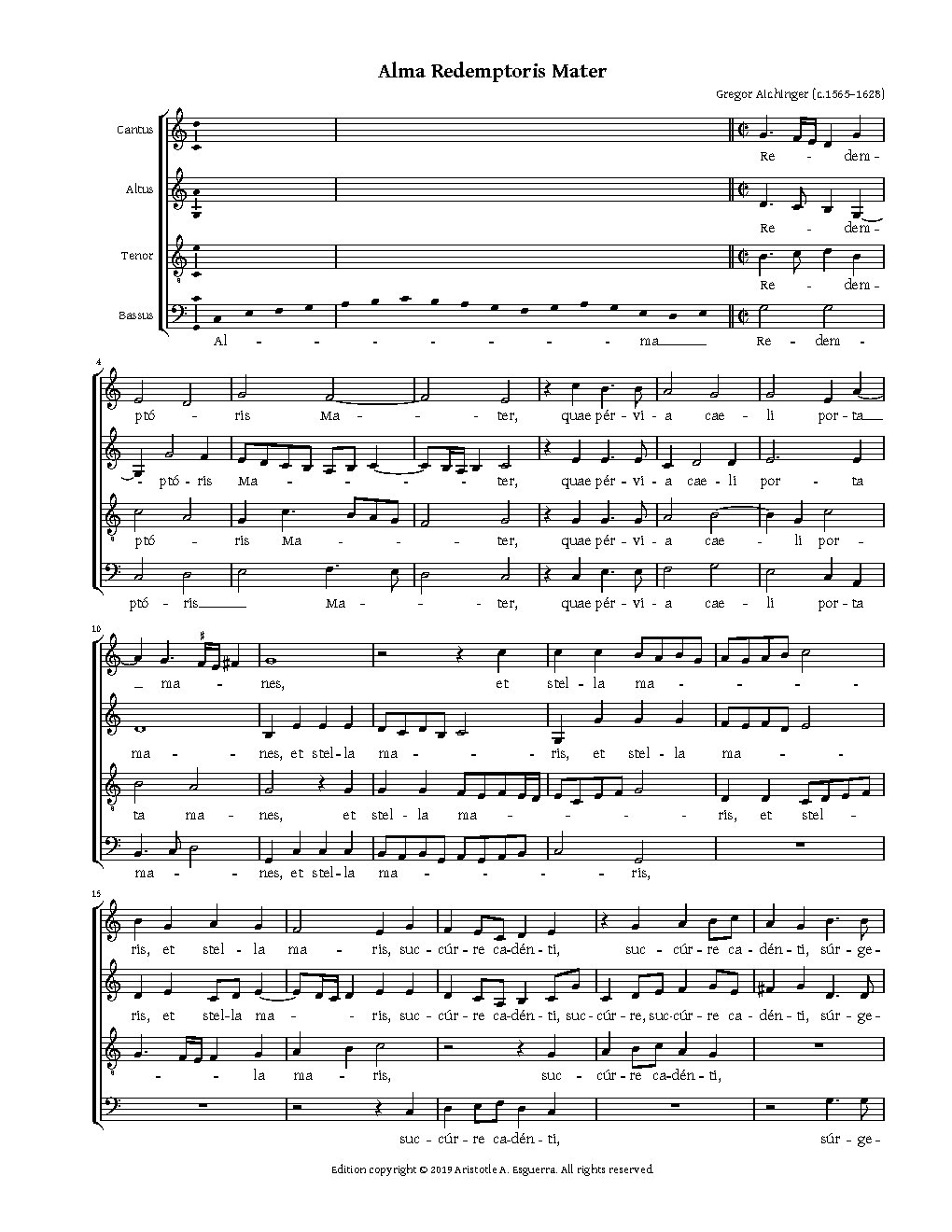 Alma Redemptoris mater