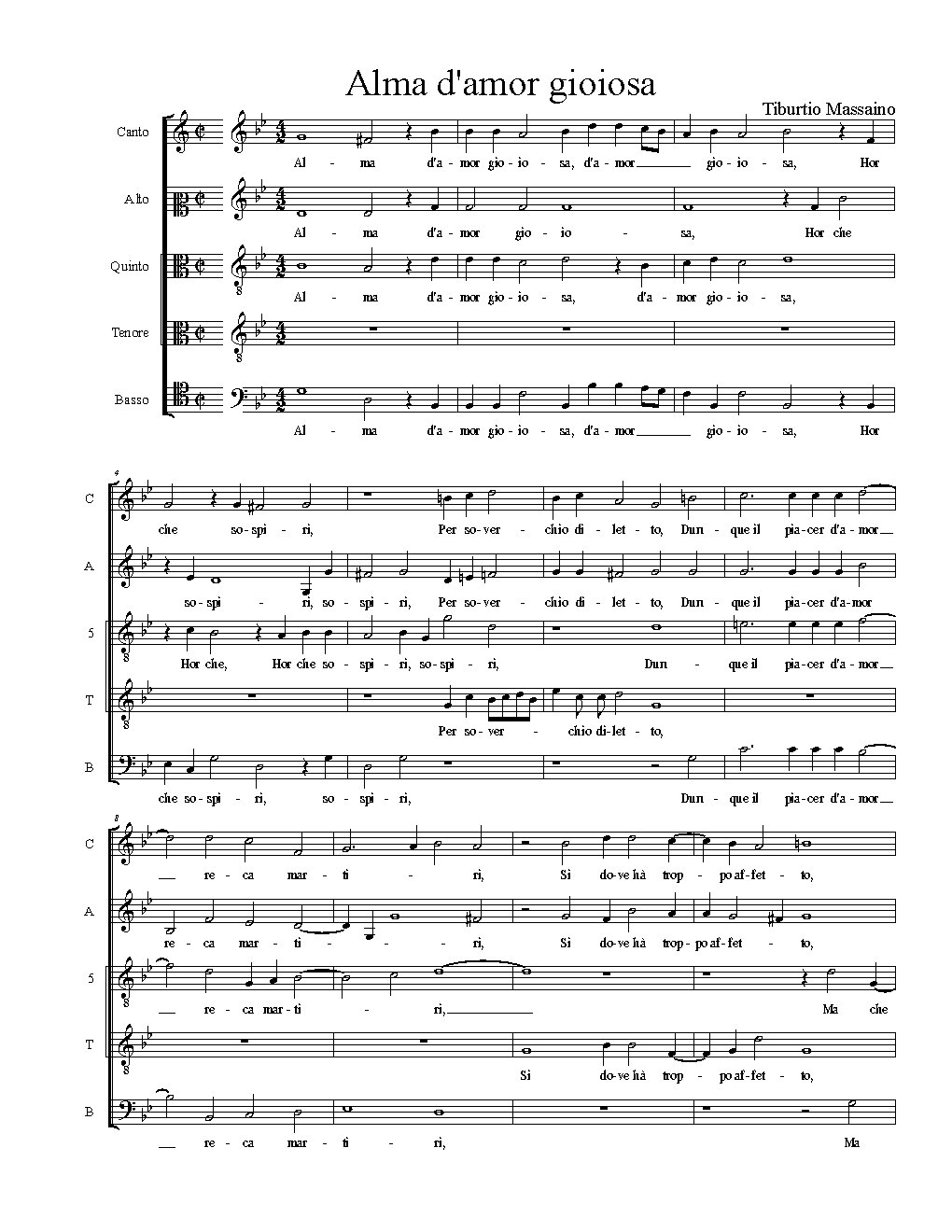 Alma d'amor gioiosa