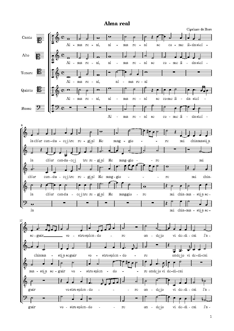 Alma real - Choir Script PDF Thumbnail