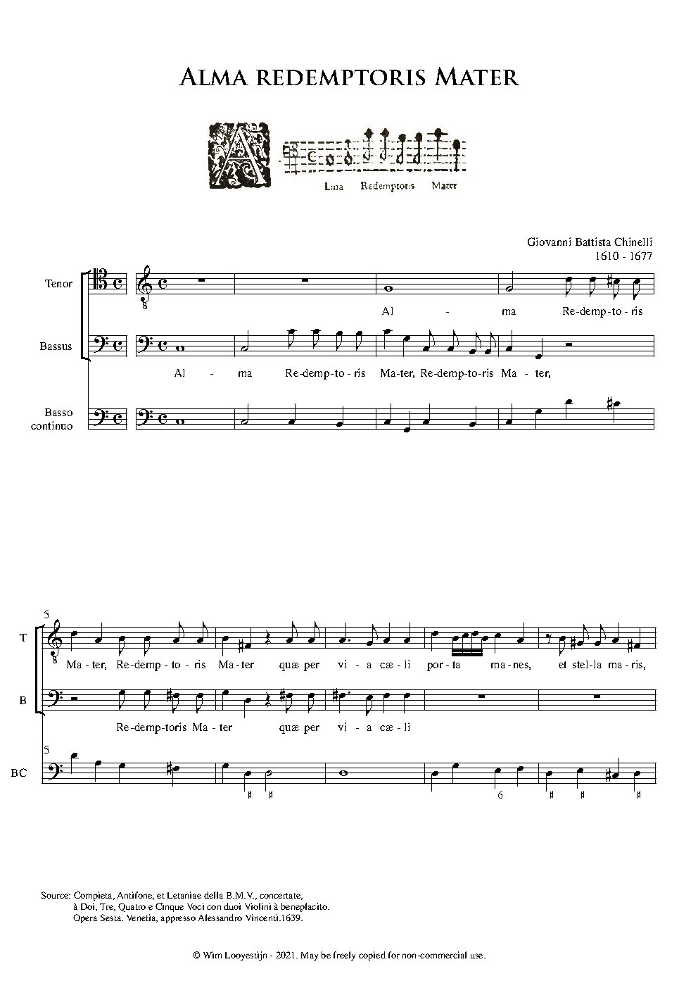 Alma redemptoris - Choir Script PDF Thumbnail