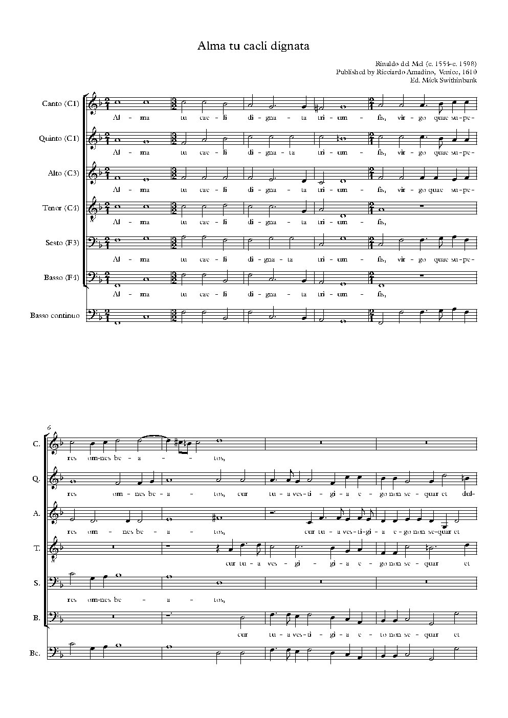 Alma tu caeli dignata