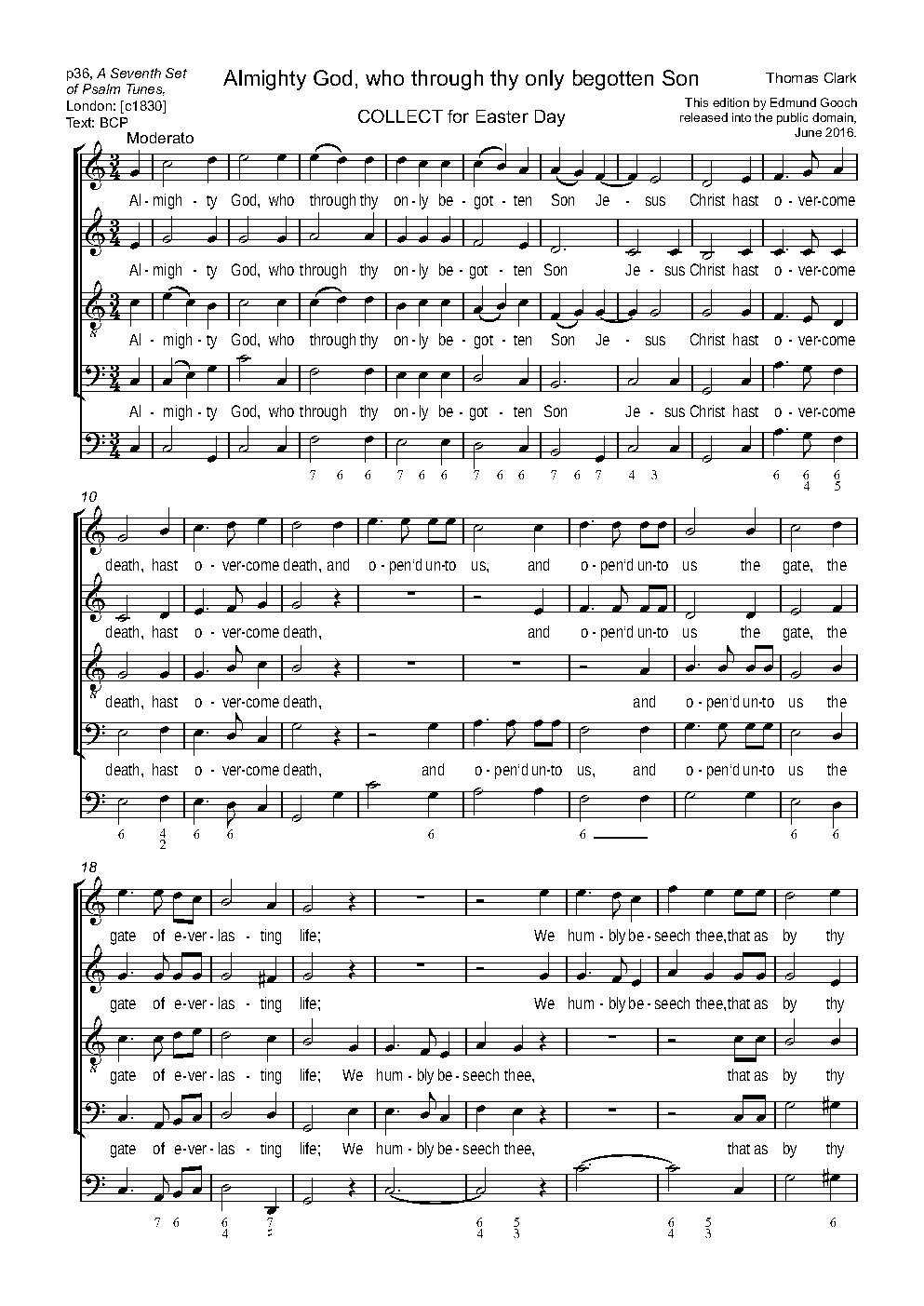 Almighty God, who through thy only begotten Son
