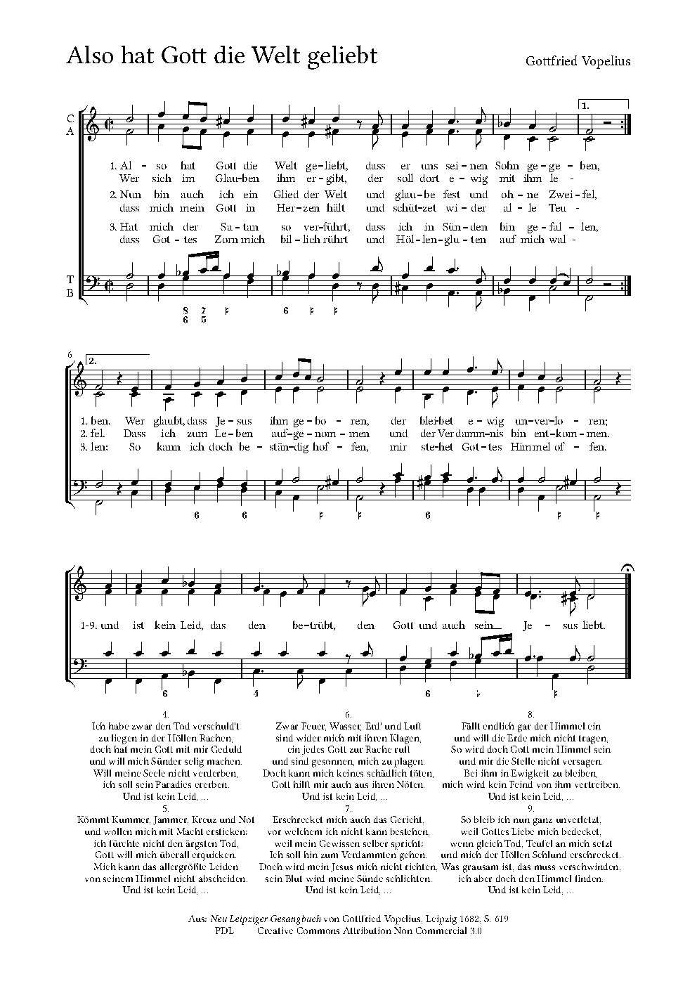 Also hat Gott die Welt geliebt - Choir Script PDF Thumbnail