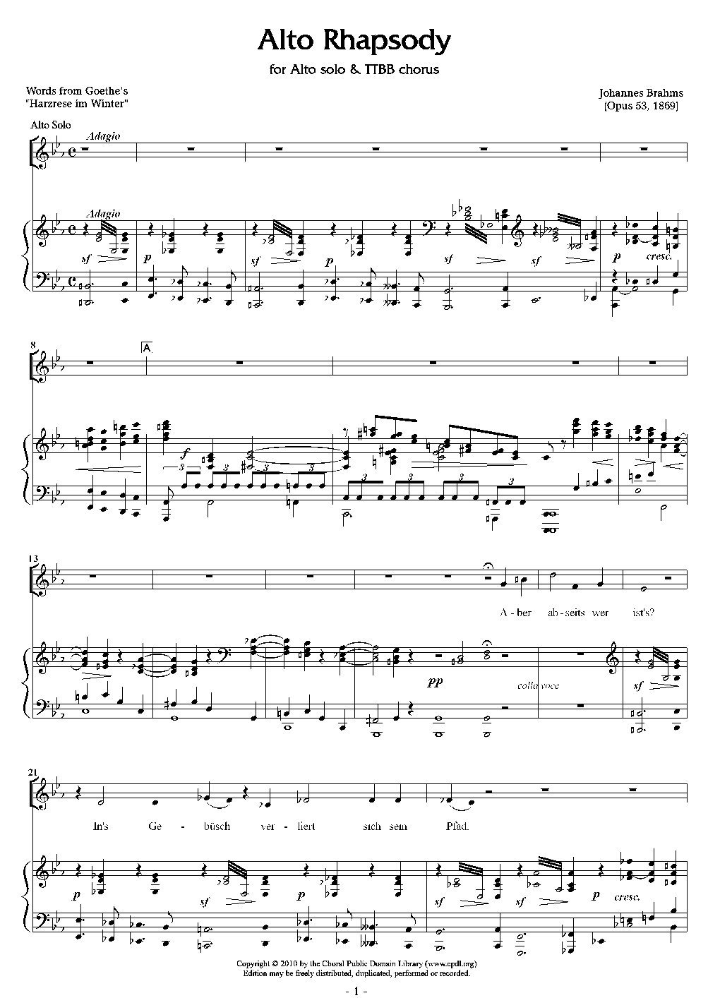 Alto Rhapsody Op. 53