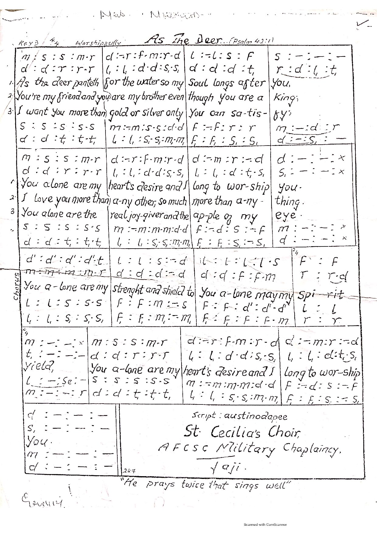 As 20the 20deer 20panteth - Download Choir Script PDF
