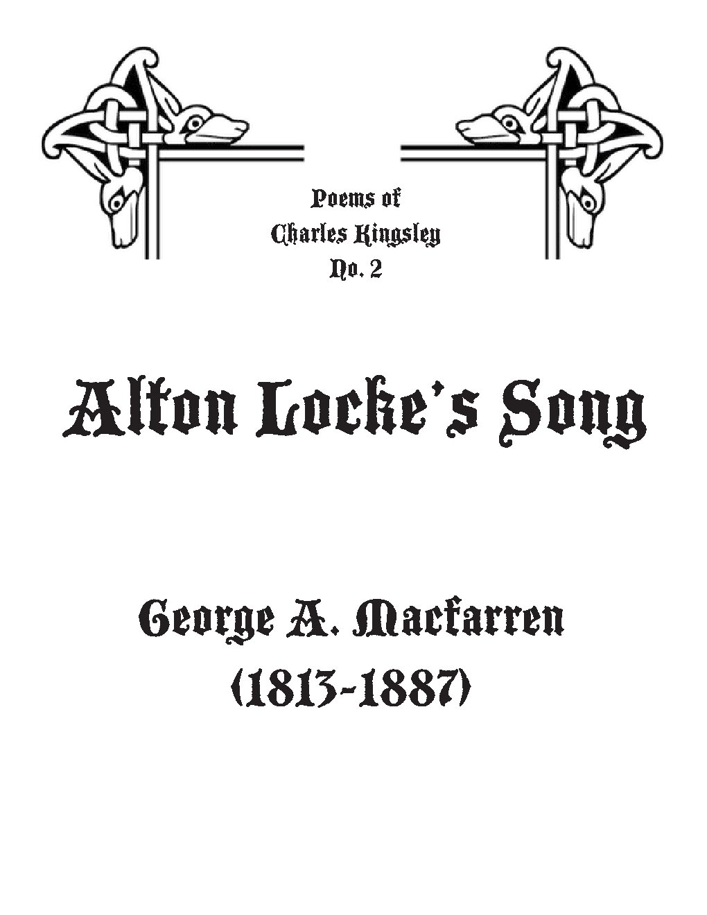 Alton Locke's song - Choir Script PDF Thumbnail