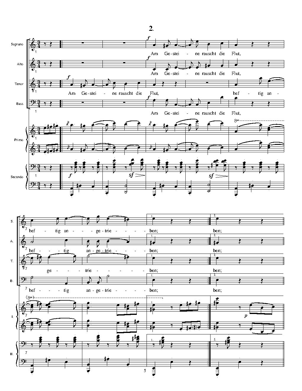 Am Gesteine rauscht, Op. 52, No. 2|{{NoCo|Liebeslieder Walzer, Op. 52