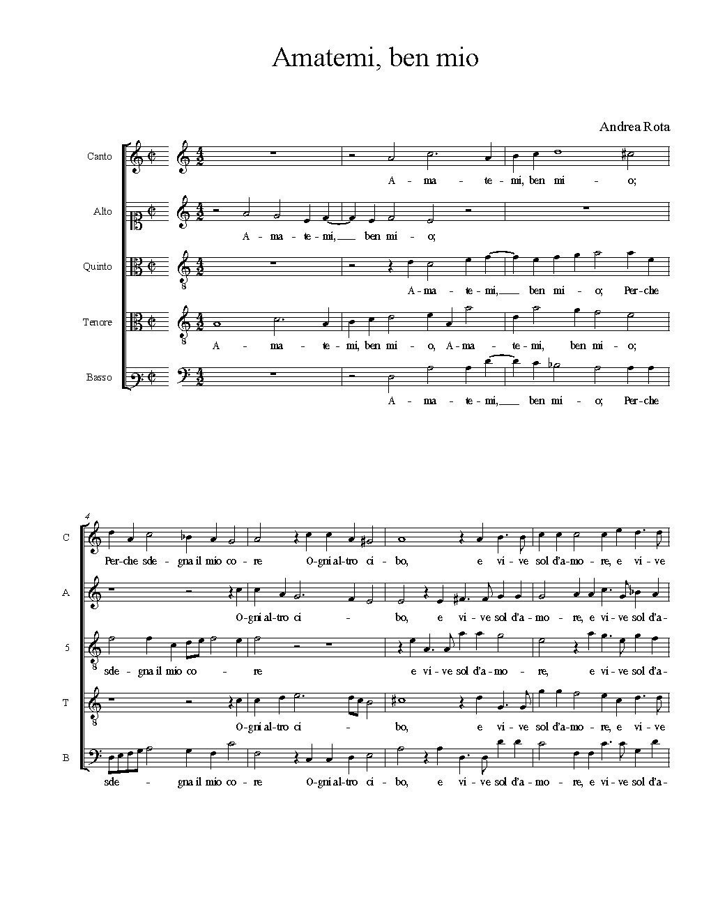 Amatemi, ben mio