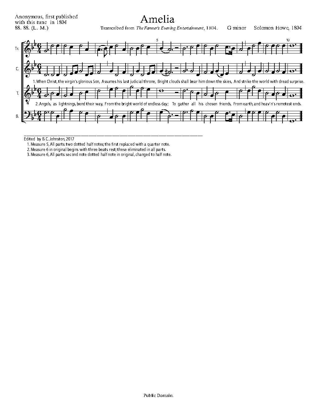 Amelia - Choir Script PDF Thumbnail