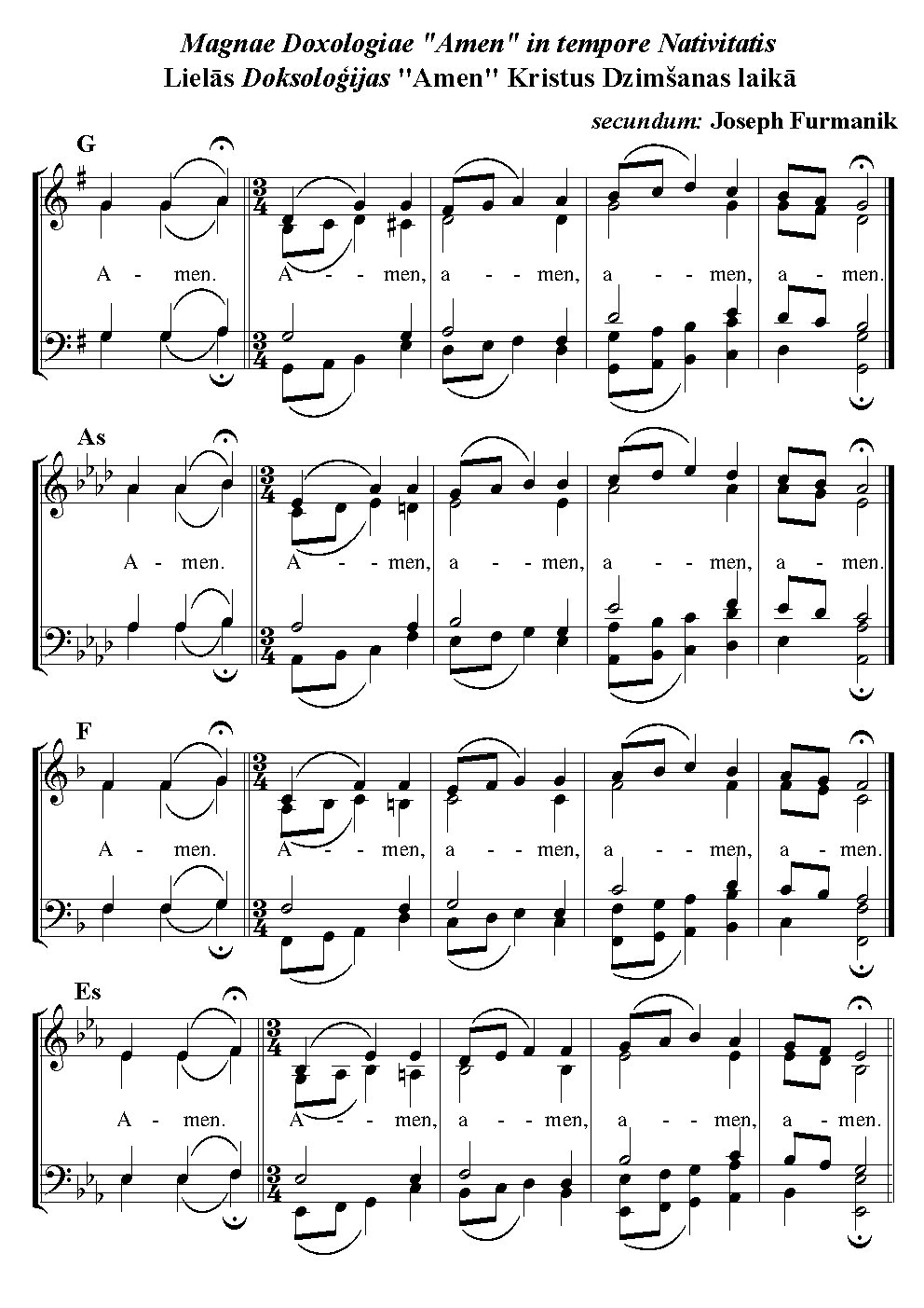 AMEN - Doxologiae Nativitatis