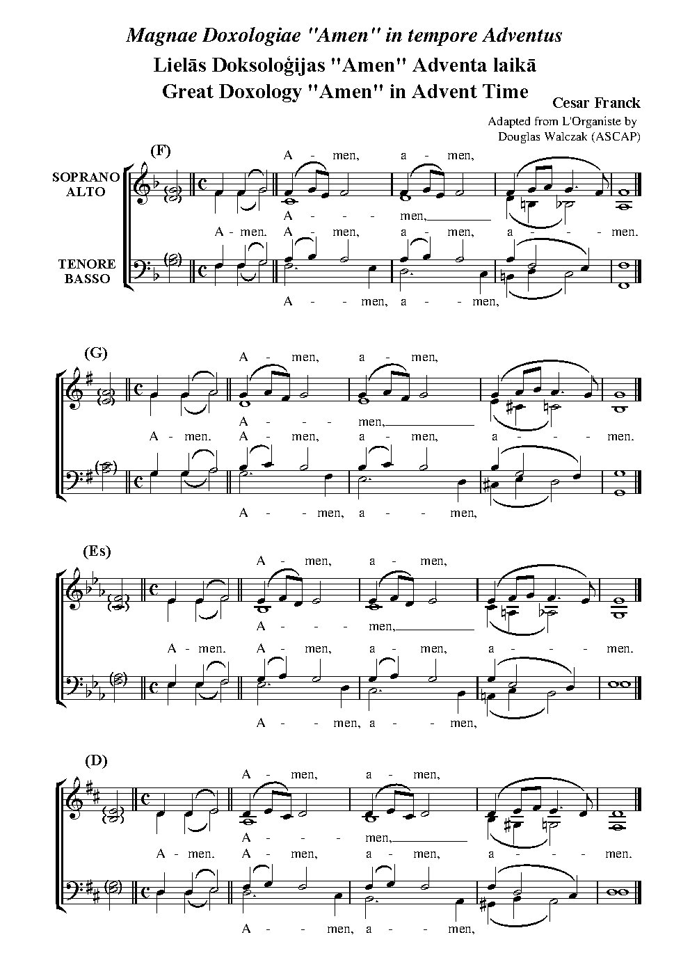 Amen - Doxologiae Adventus