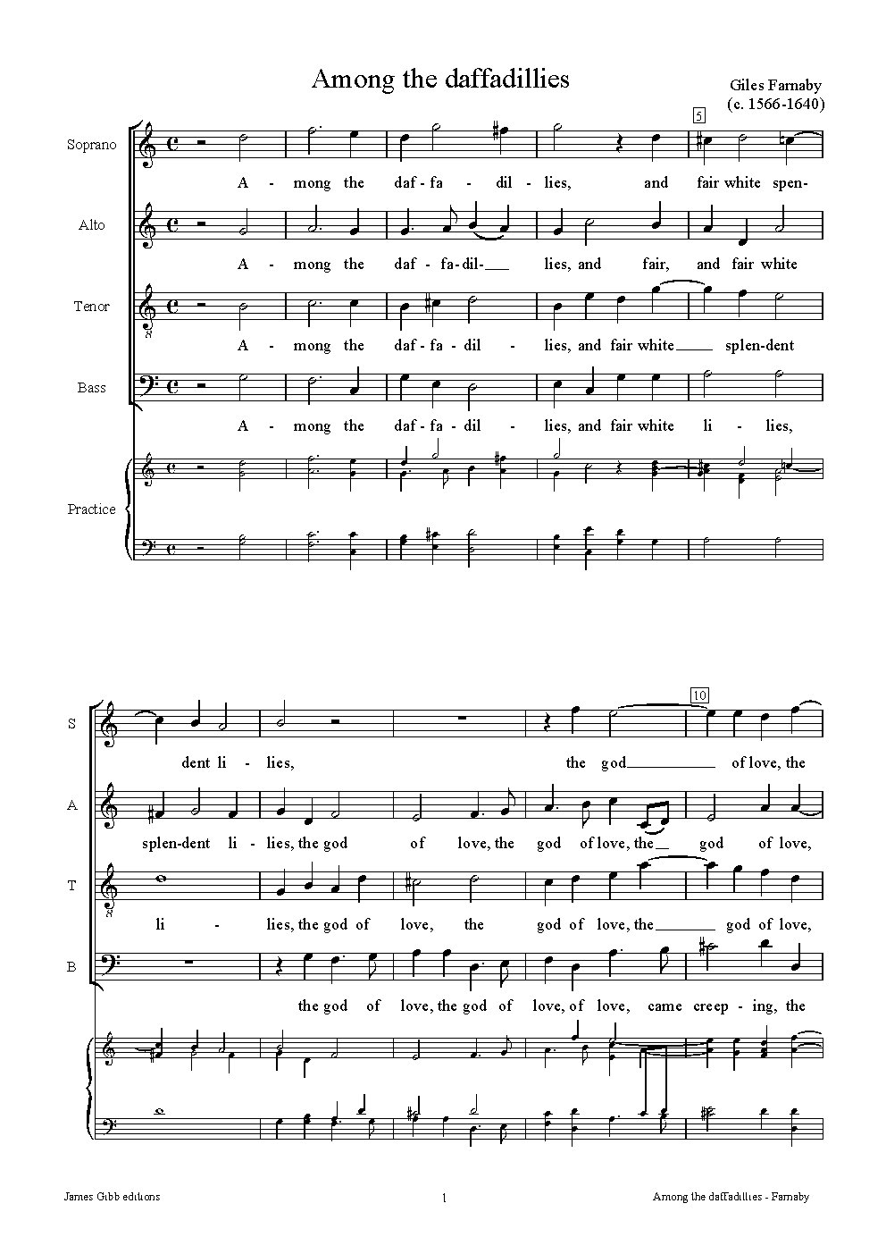 Among The Daffadillies - Choir Script PDF Thumbnail