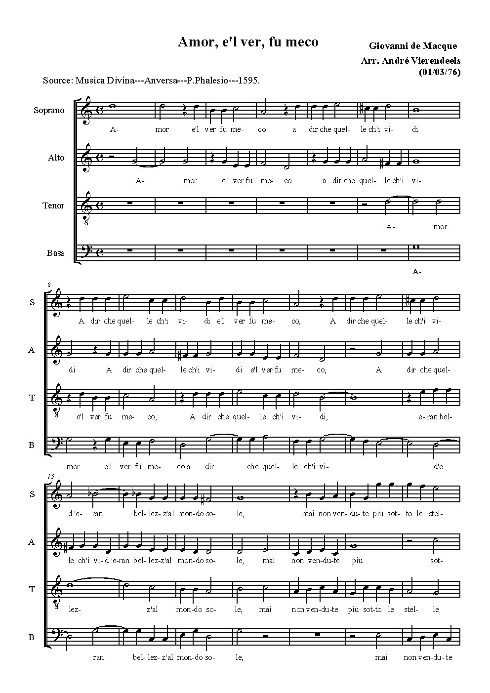 Amor e'l versu meco - Choir Script PDF Thumbnail