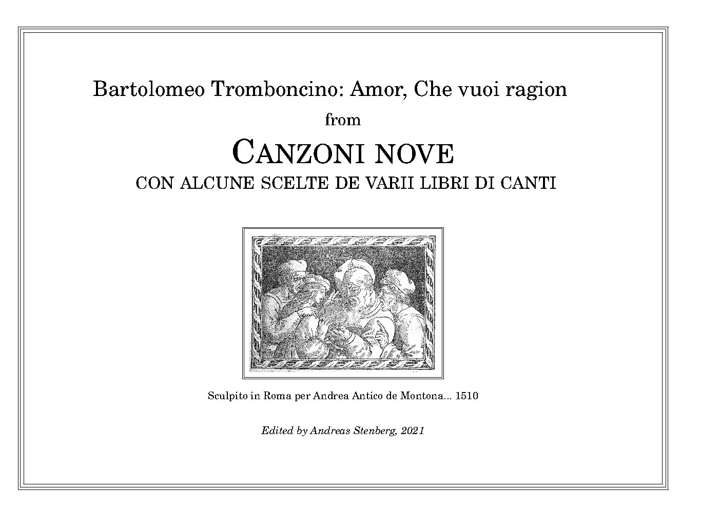 Amor, Che vuoi ragion