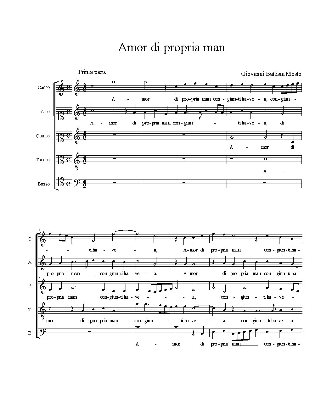 Amor di propria man - Choir Script PDF Thumbnail