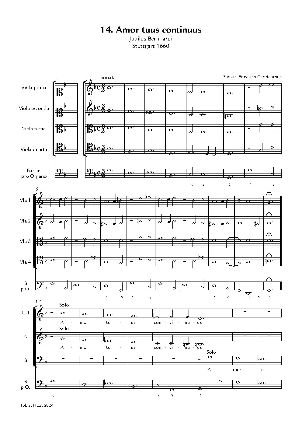 Amor tuus continuus - Choir Script PDF Thumbnail