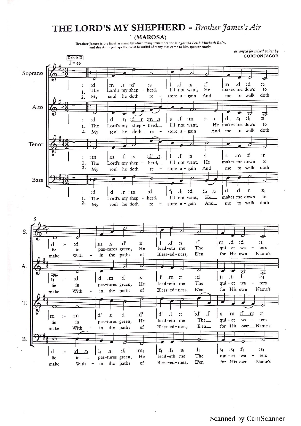 Brother James S Air(marosa) Psalm 23