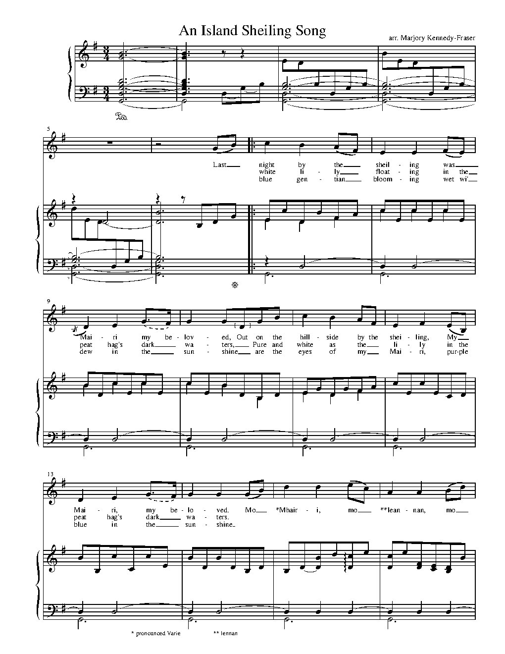 An Island Sheiling Song