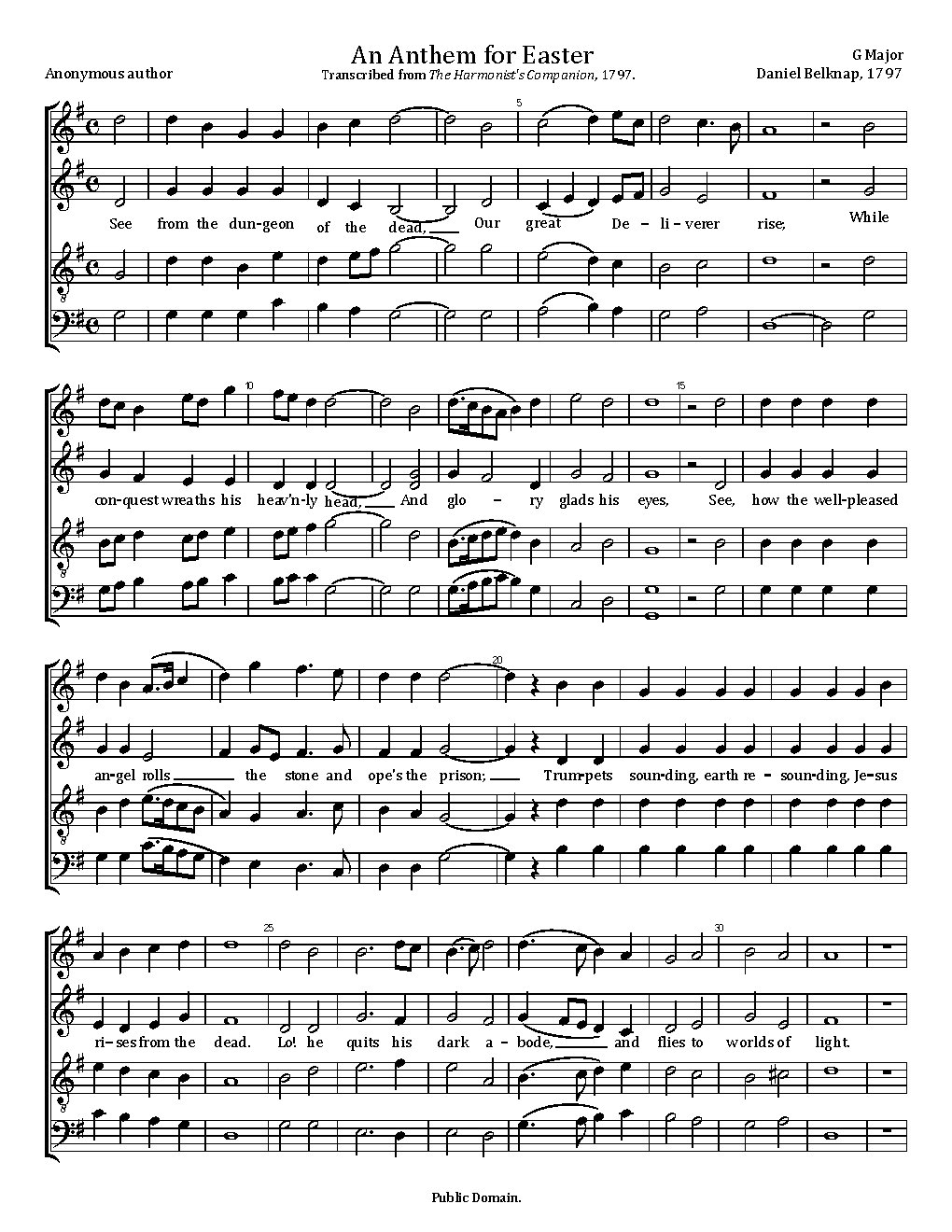 An Anthem for Easter