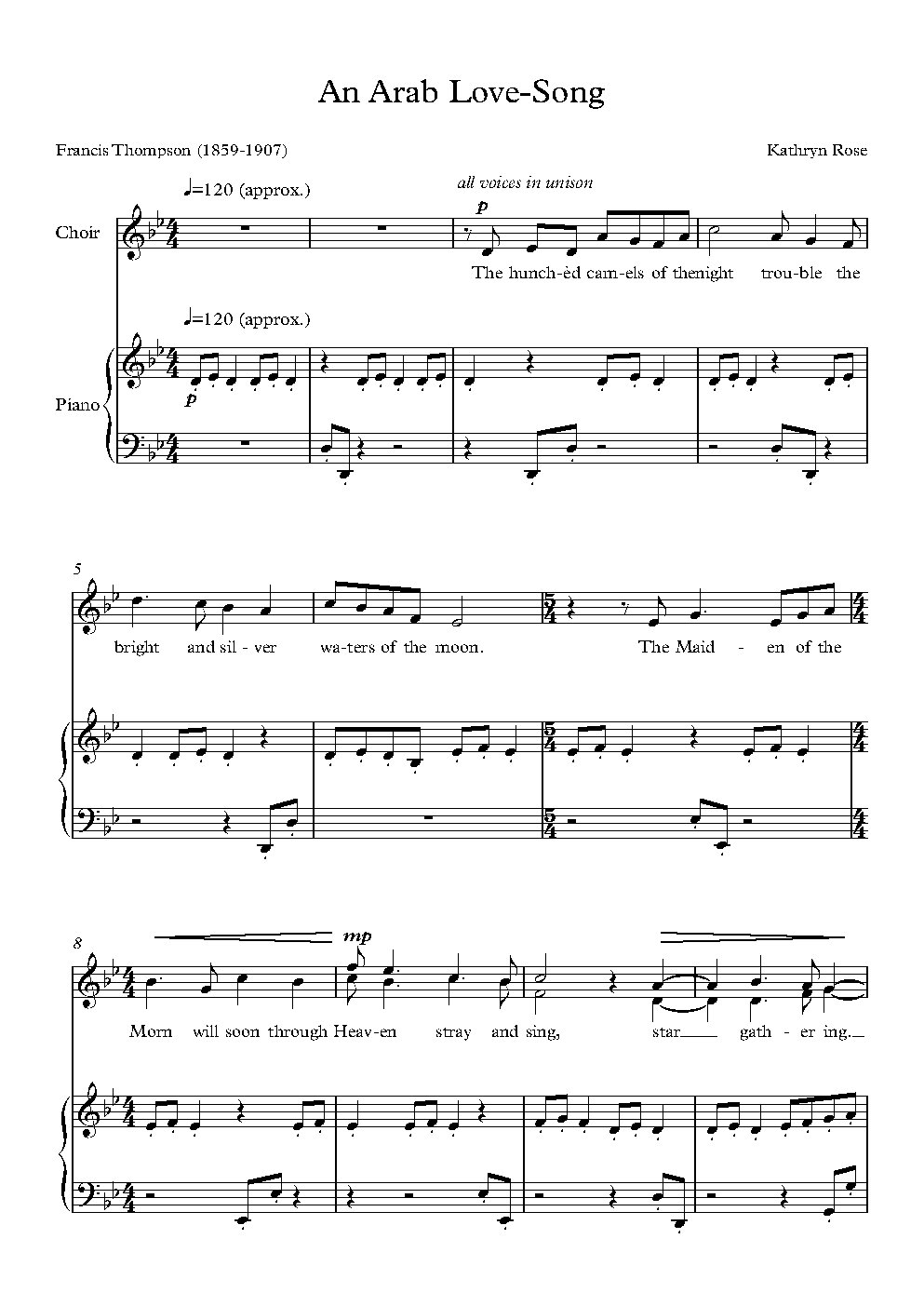 An Arab Love-Song