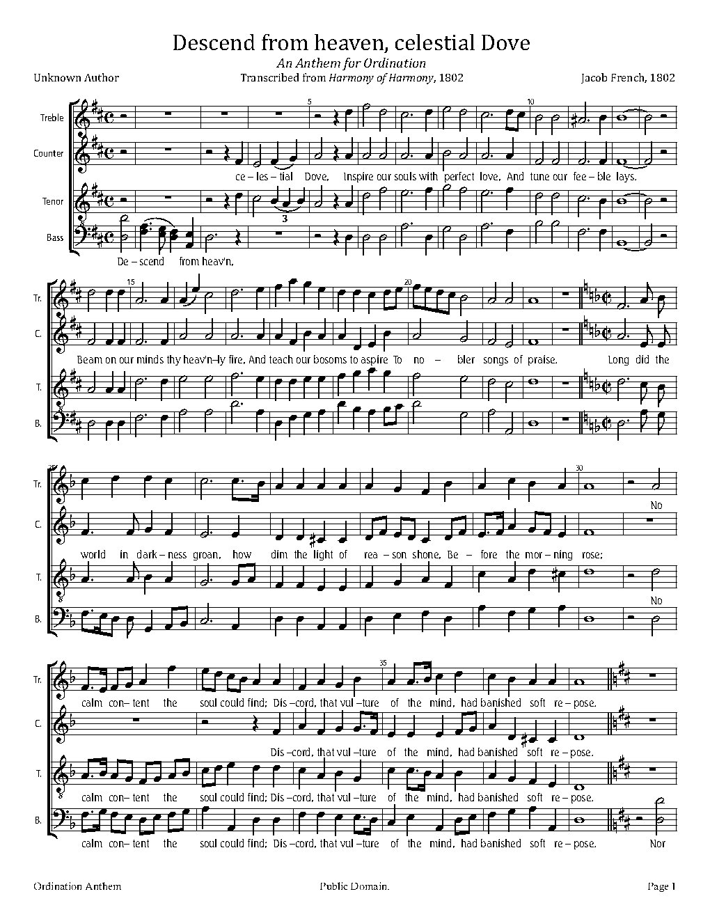 An Anthem for Ordination