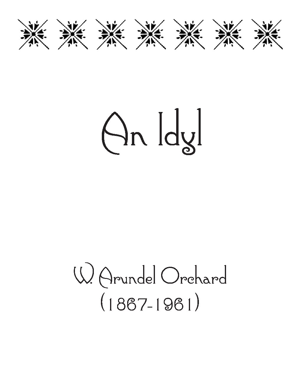 An Idyl - Choir Script PDF Thumbnail