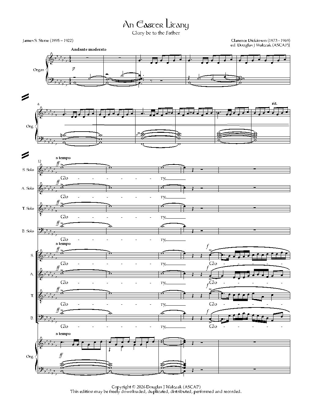 An Easter Litany - Choir Script PDF Thumbnail